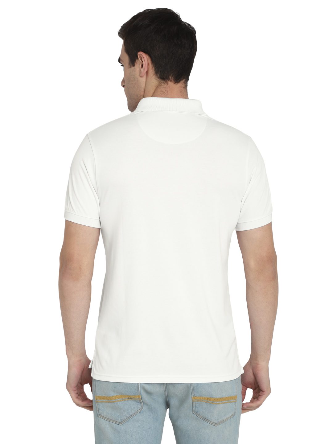 AeroKool lightweight polo T-shirt – Off White