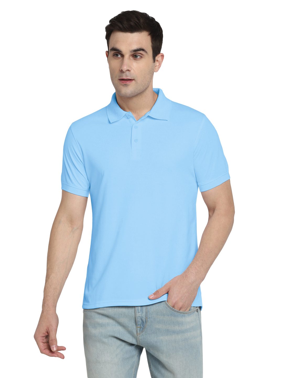 TwinTex polo T-shirt – Powder Blue